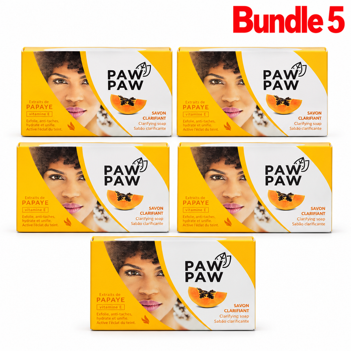 PAM PAW PARATE Clarifiant Sabao Natural Clarifying Soap in branded packaging, a cleansing bar formulated for oily and acne-prone skin to help remove excess oil and impurities while promoting clearer, smoother, and fresher-looking skin.