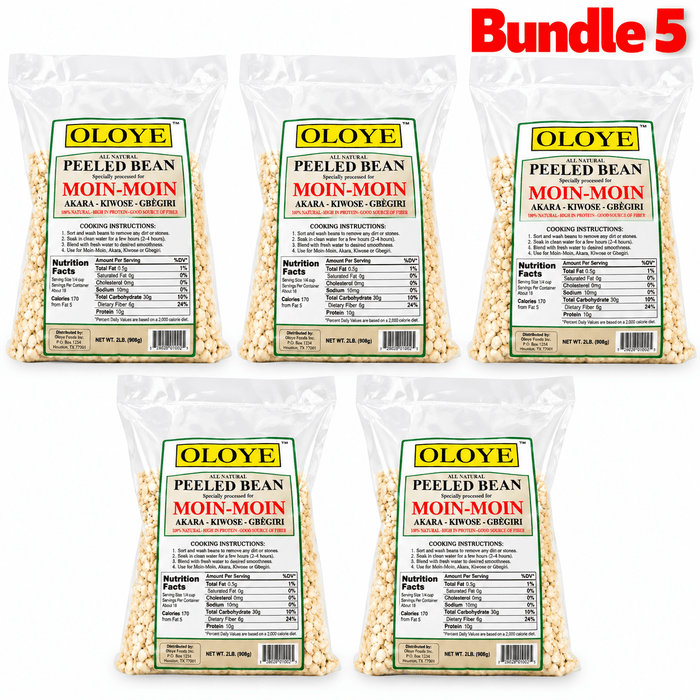 Peeled Black Eye Peas | All Natural Peeled Beans - Yado African & Caribbean Market