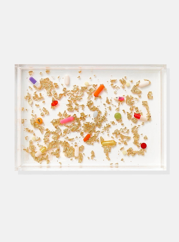 Pills + Gold Small Tray