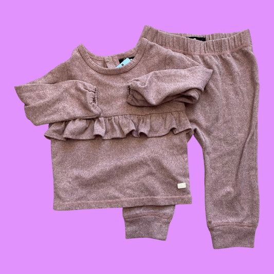 Pink 7 for all man Kind 2 piece set, 18m