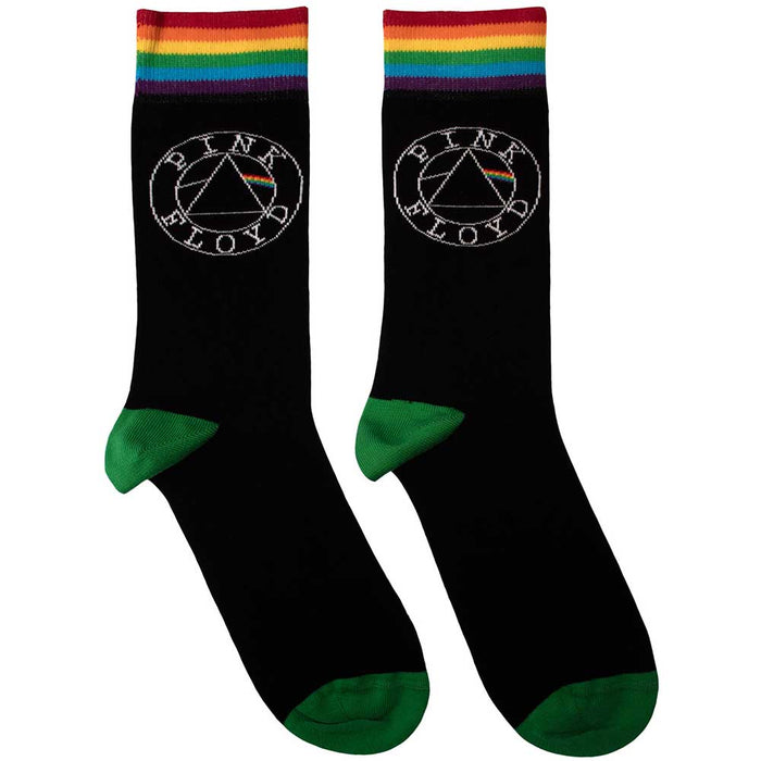 Pink Floyd Unisex Ankle Socks: Circle Logo Rock Off
