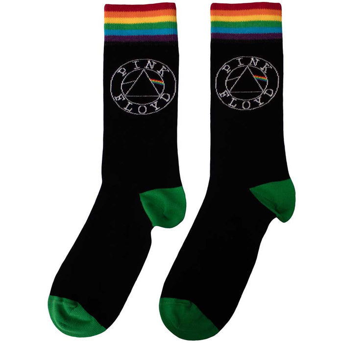 Pink Floyd Unisex Ankle Socks: Circle Logo Rock Off