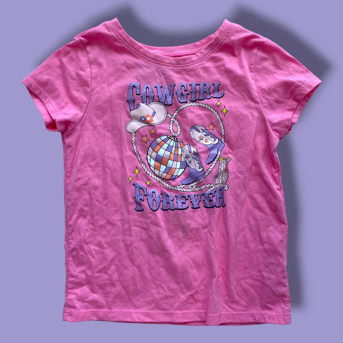 pink garanimals cowboy shirt, 4Y