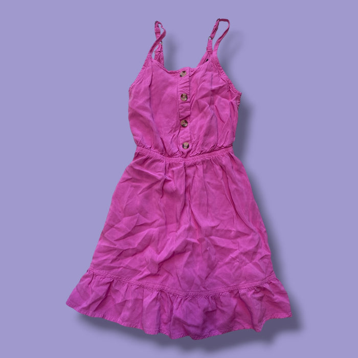 pink george romper, 7y