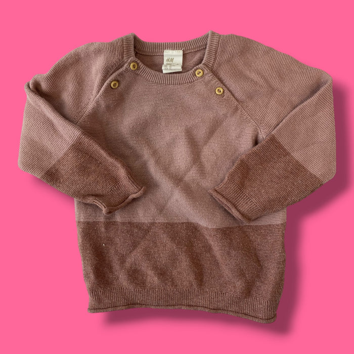 pink h&m long sleeve, 18m