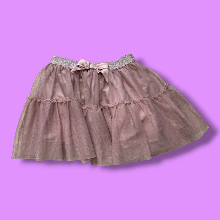 Pink H&m tulle skirt, 2-4y