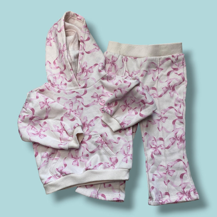 pink kids headquarters ribbon bow set, 18m