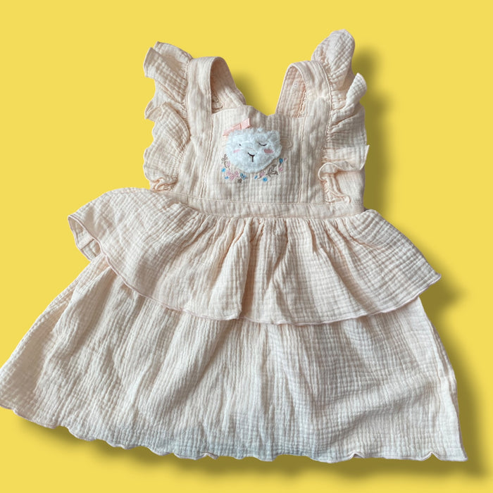 pink Unknown lamb dress, 2-3Y