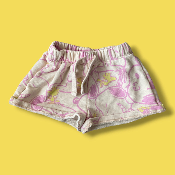 pink Zara peanuts shorts, 3Y