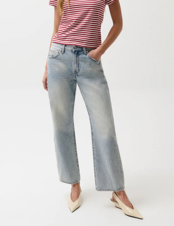 Pistola- Lexi Mid Rise Bowed Straight- Bowie