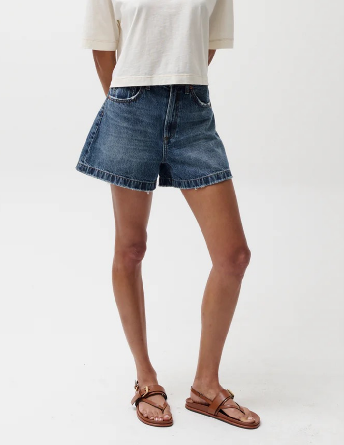 Pistola- Saige High Rise A-Line Short- Wishbone