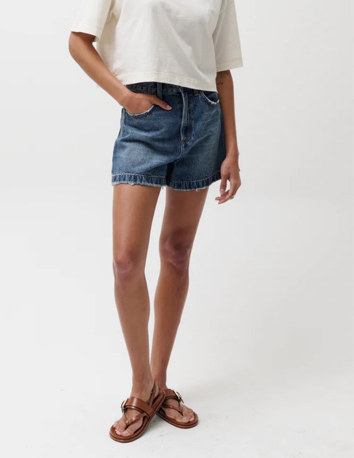 Pistola- Saige High Rise A-Line Short- Wishbone