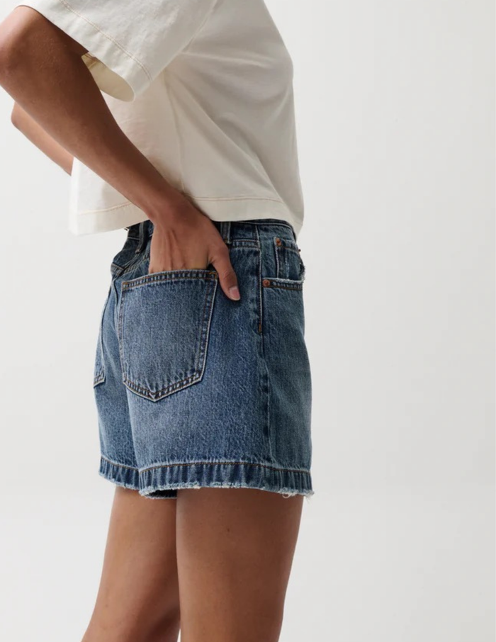 Pistola- Saige High Rise A-Line Short- Wishbone