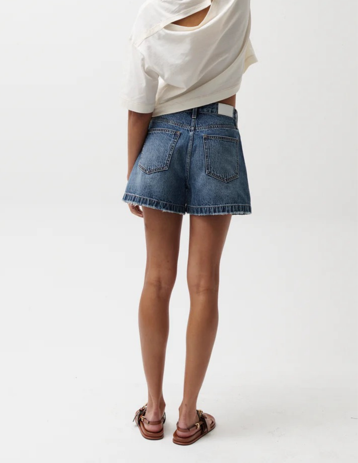 Pistola- Saige High Rise A-Line Short- Wishbone