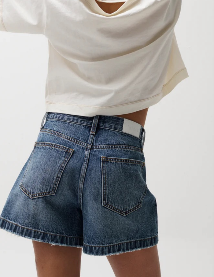 Pistola- Saige High Rise A-Line Short- Wishbone