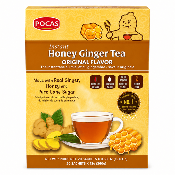 Pocas Instant Honey Ginger Tea Soursop flavour – Single Unit (Inventory Stock)
