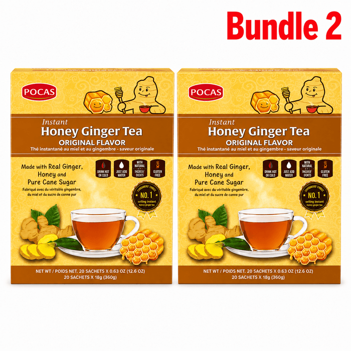 Pocas Instant Honey Ginger Tea | Warm & Refreshing - Yado African & Caribbean Market