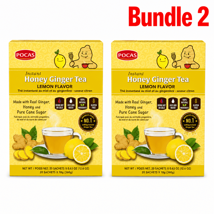 Pocas Instant Honey Ginger Tea | Warm & Refreshing - Yado African & Caribbean Market