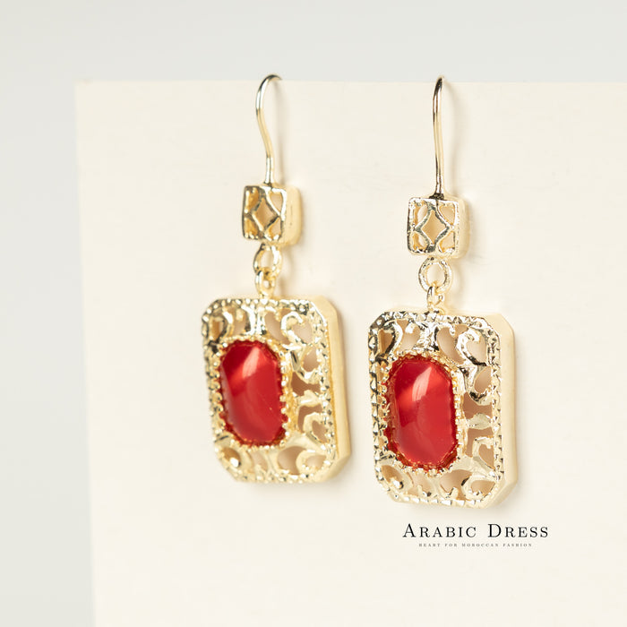 pomegrante Nifa necklace set