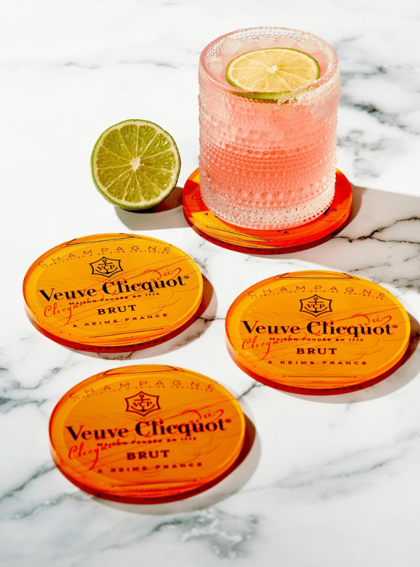 Pop The Bubbly Coasters- Set of 4