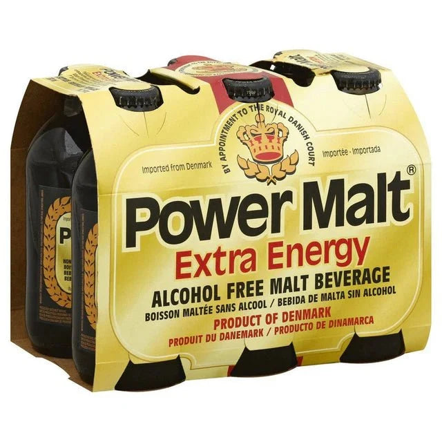 Power Malt Extra Energy Non - Alcoholic Malt Drink – Pack of 6 Bottles - Yado African & Caribbean Market