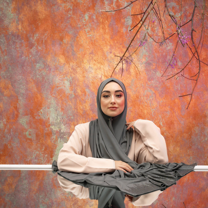 PREMIUM JERSEY HIJAB LIA - TAUPE GRAY