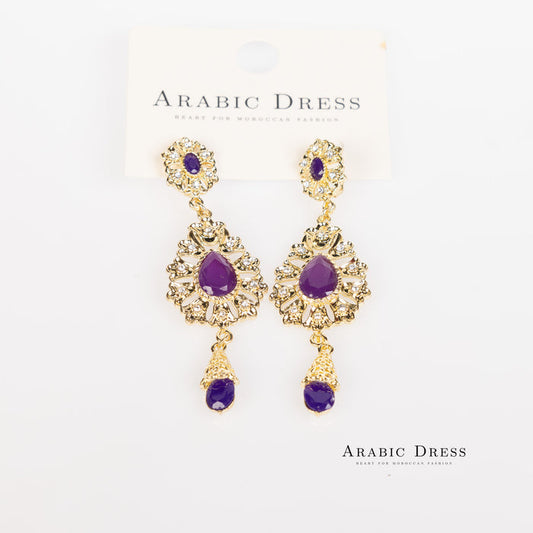 Purple Ara Earrings