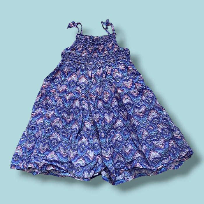 purple H&M smocked dress, 2-3Y