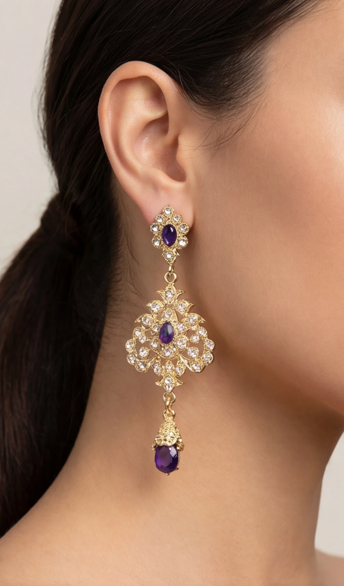 Purple Jiwon Earrings