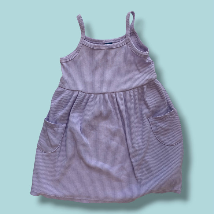 purple Old Navy ribbed dress, 3y