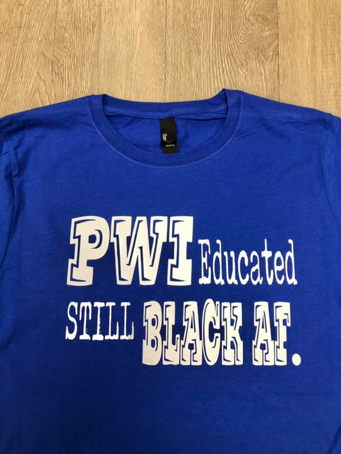 Small / Blue/White / Short Sleeve Women's Fitted
