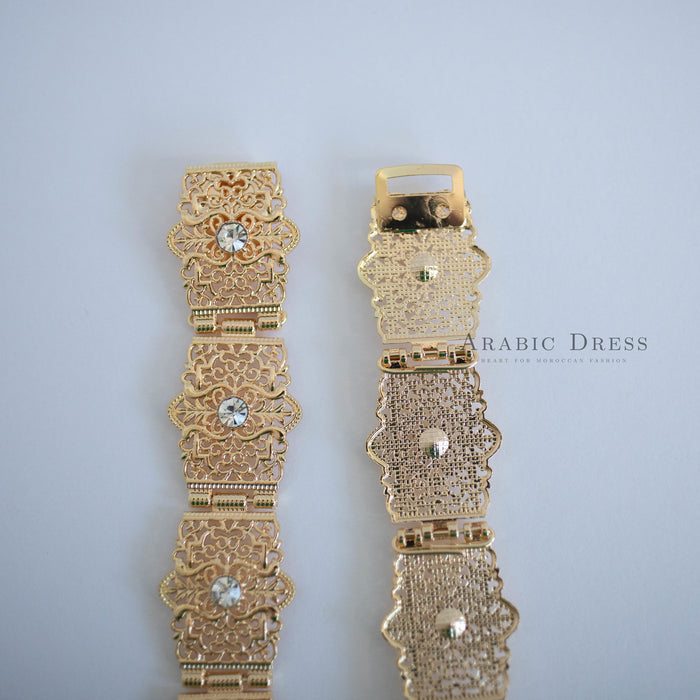 Ra White gold belt