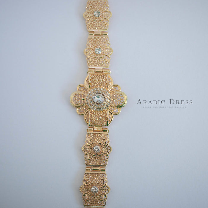 Ra White gold belt