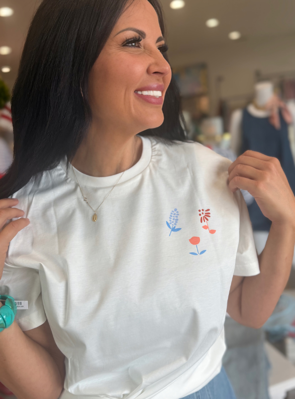 Raised By Coyotes- Texas Wildflowers Tee