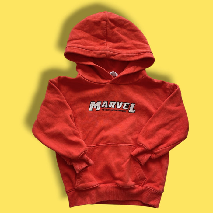 Red H&M spiderman sweatshirt, 3/4y