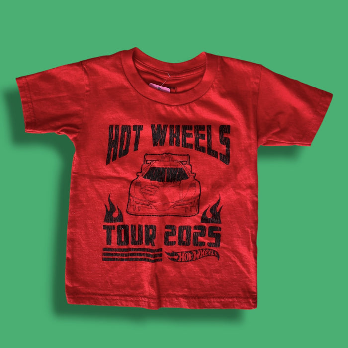 red hot wheel tshirt, 3y