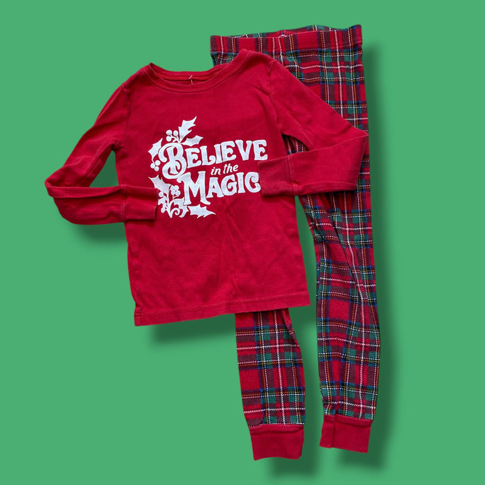 Red Old Navy holiday pjs, 5Y