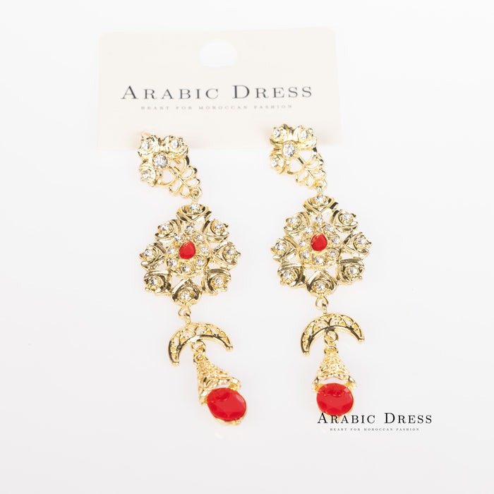 Red  Ora  Earrings