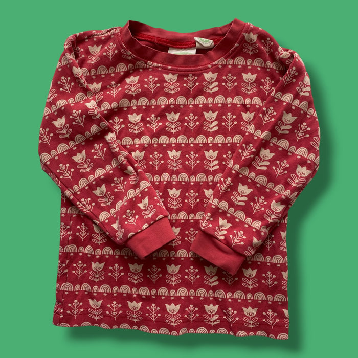 Red Parade Organic Long Sleeve, 2T