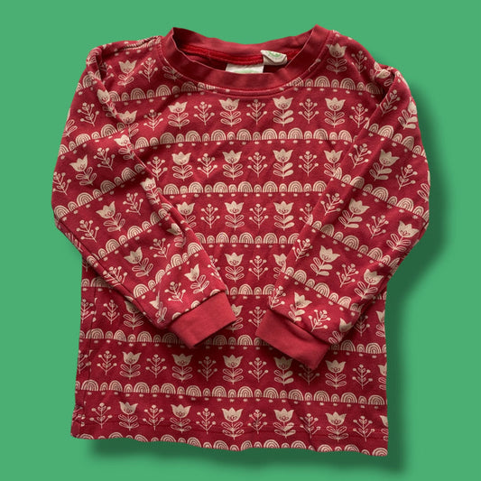 Red Parade Organic Long Sleeve, 2T