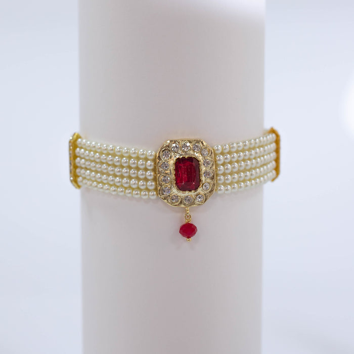 RED PEARL NECKLACE