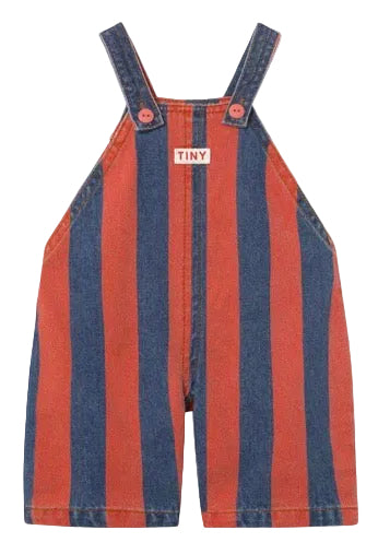 Red Stripes Denim Dungaree