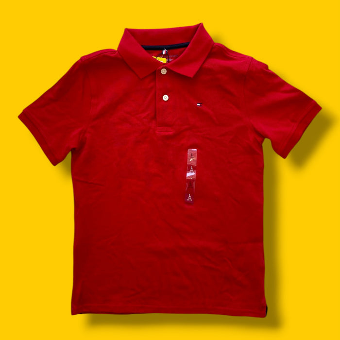 red Tommy Hilfiger nwt polo tshirt, 12-14Y