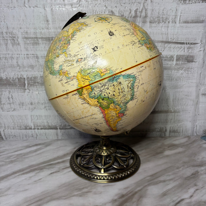 Replogle Globemaster World Globe with Solid Brass Base