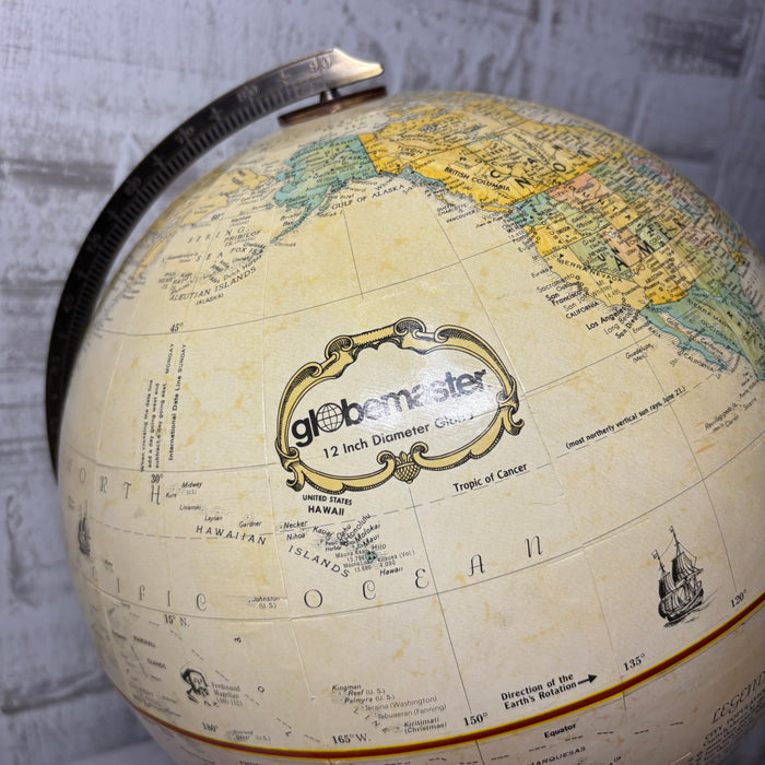 Replogle Globemaster World Globe with Solid Brass Base