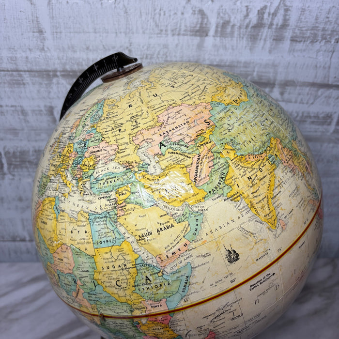 Replogle Globemaster World Globe with Solid Brass Base