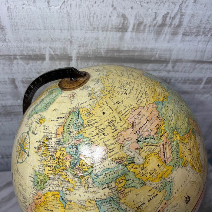 Replogle Globemaster World Globe with Solid Brass Base