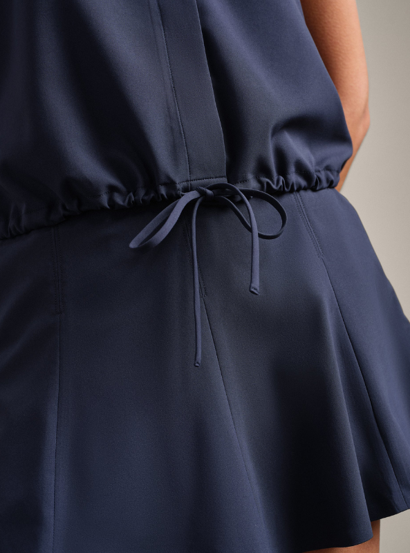 Rhone Apparel- Mirage Sleeveless Notch Collar- Navy Blue