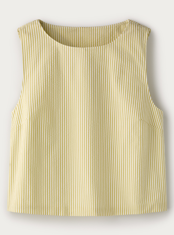 Rhone Apparel- Saltair Tank- Citron Stripe