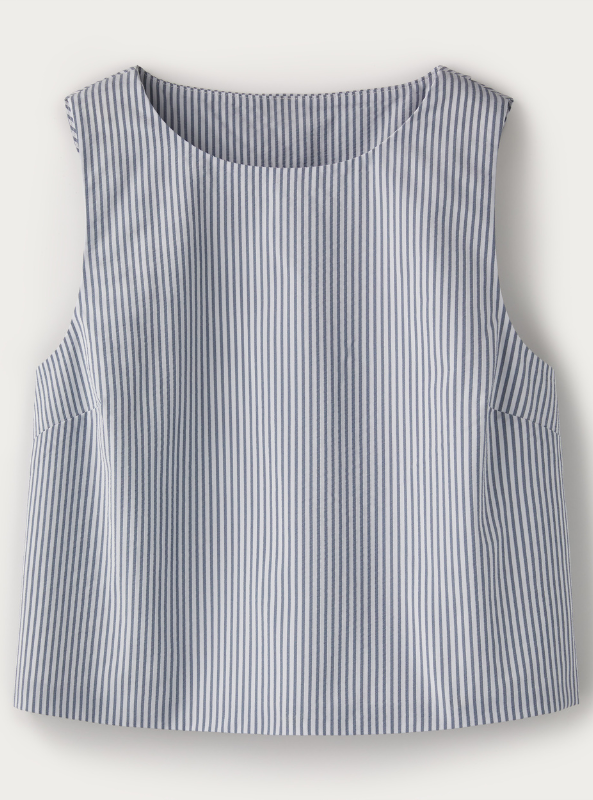 Rhone Apparel- Saltair Tank- Washed Navy Stripe